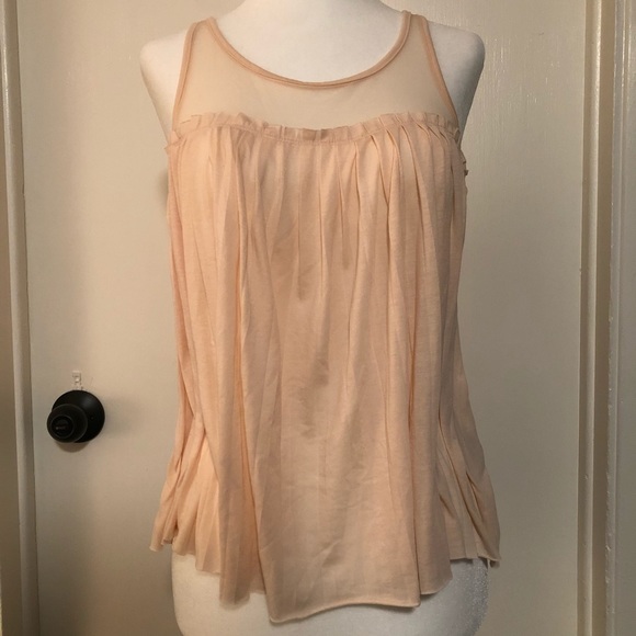 UO Pins & Needles Baby Pink Flowy Tank Top - Picture 4 of 10